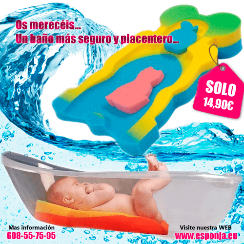 Esponja de baño para bebes - seguridad y confort - Productos en venta YUNCOS