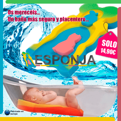 Esponja .EU - Esponjas de seguridad y confort para el baño de nuestros bebes